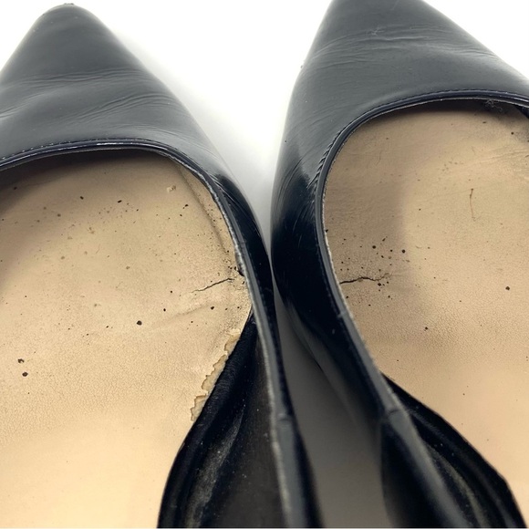 COLE HAAN Black Patent Leather Pumps 3 Inch Heels Classic Career - Picture 7 of 9